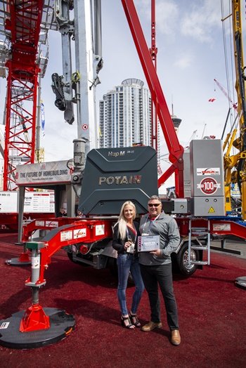 Davis Company leads Potain innovation once again with the first Hup M 28-22 self-erecting tower crane in North America